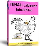 Harika Temalı Labirent Bulmaca Kitabı (spiralli)