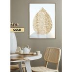 Harikabirev|ayetel Kursi Damla Desen Bohem Dini Modeli |çerçeveli Temperli Cam Tablo Tekli Dikey - 30 x 40 - Gold