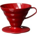Hario V60 02 Plastik Dripper Kırmızı Fincan