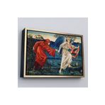 Harita Sepeti Altın Çerçeveli John Henry Dearl'Un Yolcuya Liderlik Etmeyi Seviyorum Tablosu 25 X 35 Altın Frm_7031