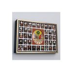 Harita Sepeti Altın Çerçeveli Osmanlı Padişahlarının Tümü Dekoratif Duvar Tablosu 75 X 105 Altın Frm6549