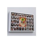 Harita Sepeti Beyaz Çerçeveli Osmanlı Padişahlarının Tümü Dekoratif Duvar Tablosu 40 X 55 Beyaz Frm6549
