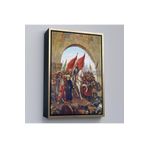 Harita Sepeti Çerçeveli Fausto Zonaro Fatih Sultan Mehmet İstanbul'A Girerken Kanvas Tablo-5298 55 X 75 Altın Frm_5298