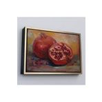 Harita Sepeti Çerçeveli Nar Yağlı Boya Görünümlü Klasik Sanat Tablosu-1230 25 X 35 Altın Frm_1230