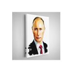 Harita Sepeti Çerçeveli Vladimir Putin - Rusya Devlet Başkanı Tablosu-7958 70 X 100 Karışık Tbl_7958