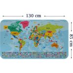 Harita Sepeti Dünya Haritası Eğitici Ülke Bayraklı Türkçe Harita Çocuk Odası Genç Odası Duvar Sticker 3865BAYRAKXL - 1 Adet - Renkli
