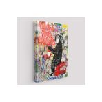 Harita Sepeti Hayallerinin Peşinden Git,Maymun Graffiti Posteri, Banksy Graffiti Kanvas Tablo-5304 50 X 70 Karışık Hs-5304
