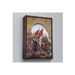 Harita Sepeti Kahverengi Çerçeveli Fausto Zonaro Fatih Sultan Mehmet İstanbul'A Girerken Kanvas Tablo 25 X 35 Kahverengi Frm_5298