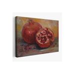 Harita Sepeti Nar Yağlı Boya Görünümlü Klasik Sanat Tablosu-1230 35 X 50 Karışık Hs-1230