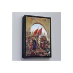 Harita Sepeti Siyah Çerçeveli Fausto Zonaro Fatih Sultan Mehmet İstanbul'A Girerken Kanvas Tablo 25 X 35 Siyah Frm_5298