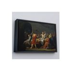 Harita Sepeti Siyah Çerçeveli Son Akşam Yemeği Leonardo Da Vinci Kanvas Tablo 55 X 75 Siyah Frm5057