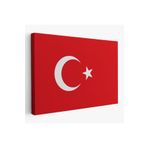 Harita Sepeti Türk Bayrağı Dekoratif Kanvas Duvar Tablosu-3668 125 X 210 Karışık Hs-3668