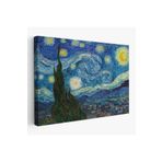 Harita Sepeti Vincent Van Gogh, Yıldızlı Gece Kanvas Tablosu-5165 50 X 70 Karışık Hs-5165