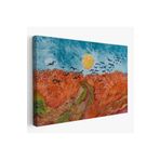 Harita Sepeti Vincent Willem Van Gogh - Kargalarla Buğday Tarlası Tablo-7152 50 X 70 Karışık Tbl_7152
