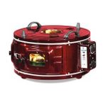 Harlem HF-327E Camlı Termostatlı Büyük Boy Davul Fırın 41-50 lt Kırmızı Emaye Malzeme ile Uzun Ömürlü