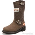 Harley Davidson 025G0071 LACONIA/644 Klasik Bayan Çizme Kahverengi Dış Materyal ile Şık Tasarım
