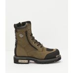 Harley Davidson 025M1005 Riddick Düz Topuk Kauçuk Taban Casual Deri Yeşil Erkek Bot