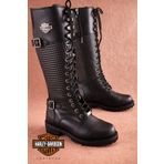Harley Davidson 025Z100533 Tiny Black Deri Kadın Çizme