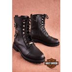Harley Davidson Belsa Black Deri Kadın Bot