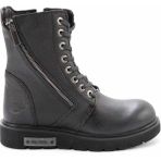 Harley Davidson Black Deri Kadın Bot & Bootie HD0777063703 - Siyah