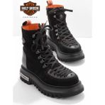 Harley Davidson Black Leather Kadın Bot & Bootie HD0777064302 - Siyah