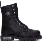 Harley Davidson Colmar Black Siyah Deri Kadın Bot - 024-Siyah
