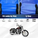 Harley Davidson Dyna Low Rider Fxdlı Motosiklet Brandası Su Geçirmez Branda Mavi Branda Motor Branda - Bağlantı Klipsi