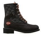 Harley-Davidson Harley Davidson New/Worker - 025M0 Orta Topuk Kauçuk Taban Casual Siyah Nubuk Erkek Bot 42 42 EU