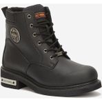 Harley Davidson Jim Bot Black Yağlı Deri - Siyah
