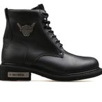 Harley Davidson-Kadın Siyah Gibson Black Deri Bot (Siyah / 38)