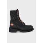 Harley Davidson New Worker Hakiki Deri Bot Bayan Bot 025G100078 - Siyah Desenli