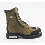 Harley Davidson Riddick Erkek Yeşil Haki Deri Bot
