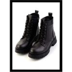 Harley Davidson Siyah Hakiki Deri Kadın Bot & Bootie K02028700703