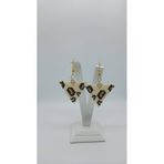 Harmeljewelry Leopar Desenli Miyuki Boncuk Leopar Küpe Üçgen Çok Renkli