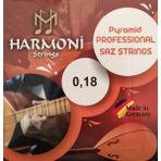 Harmoni Strings HRM18P Pyramid Kısa Sap Saz Bağlama Teli Takım Profesyonel Piramit - Alman Malı