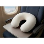 Harmoni Tekstil Seyahat Peluş Boyun Yastığı Elyaf Dolgulu - Beyaz