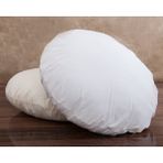 Harmoni Tekstil Yuvarlak Kırlent Iç Yastığı 50X50 cm 350 gr Elyaf Dolgı - Beyaz
