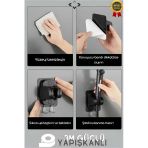 HARMONİ Yapışkanlı Duş Tutacagı Siyah Mafsal
