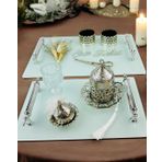 Harmonize Beyaz Söz Tepsisi ve Damat Kahve Fincanı GRİ