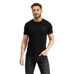 Harmont & Blaine Erkek Bisiklet Yaka T-Shirt, Siyah, L Beden