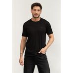 Harmont & Blaine Harmont Blaine Erkek Bisiklet Yaka T-Shirt Siyah