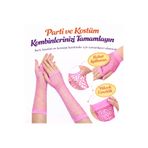 HarmonyAura 1766574360024 Retro Neon Pembe File Parmaksız Eldiven 26 Cm