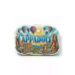 HarmonyAura 1766574360388 Kapadokya Temalı Ahşap Buzdolabı Magneti Model 1