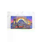 HarmonyAura 24242451284 Ahşap İstanbul Temalı Magnet - Model 13