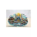 HarmonyAura 24242451821 Ahşap İstanbul Temalı Magnet - Model 3