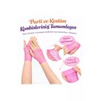 HarmonyAura F029-PEMBE 80’Ler 90’Lar Retro Neon Pembe File Parmaksız Kısa Eldiven 11 Cm