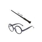 HarmonyAura Harry Potter Asası 30 Cm Ve Siyah Çerçeveli Harry Potter Gözlüğü Seti