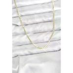 HarmonyAura P216387S6638 316L Çelik Gold Renk İnce Ezme Zincir Kadın Kolye