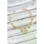 HarmonyAura P217813S6205 Pirinç Zirkon Taşlı Yıldız Model Gold Renk Charm Bileklik