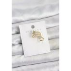 HarmonyAura P217942S1579 Gold Renk Zirkon Taşlı Yıldız Model Kıkırdak Earcuff Küpe